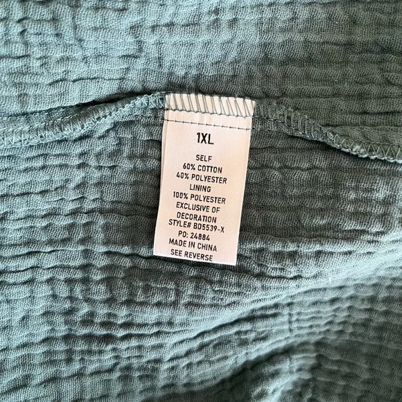 NWT Baevely Green Boho Maxi Dress Size 1X - Picture 10 of 11